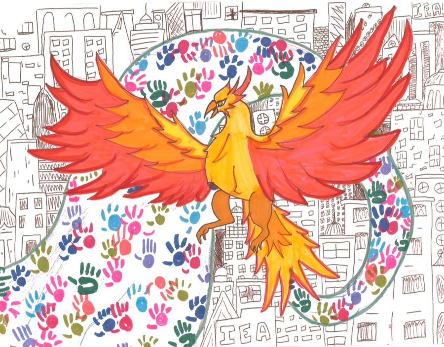 Firebird artwork by IEA students